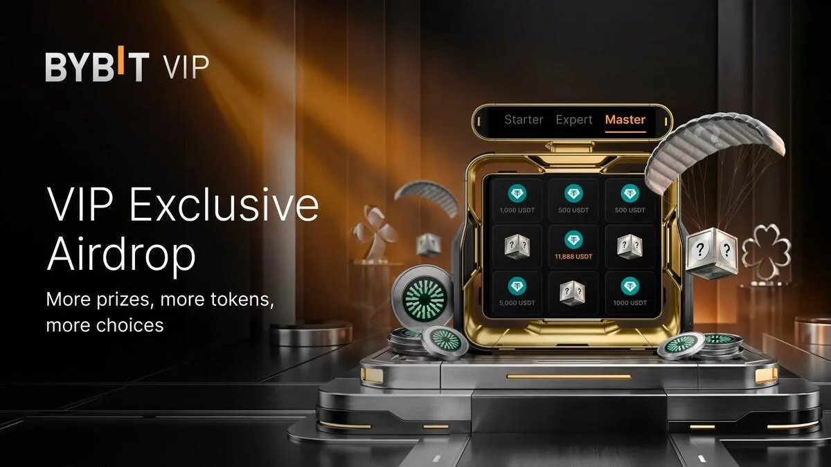 Bybit Launches Enhanced VIP Exclusive Airdrop with Expanded Rewards and Flexible Prize Structure