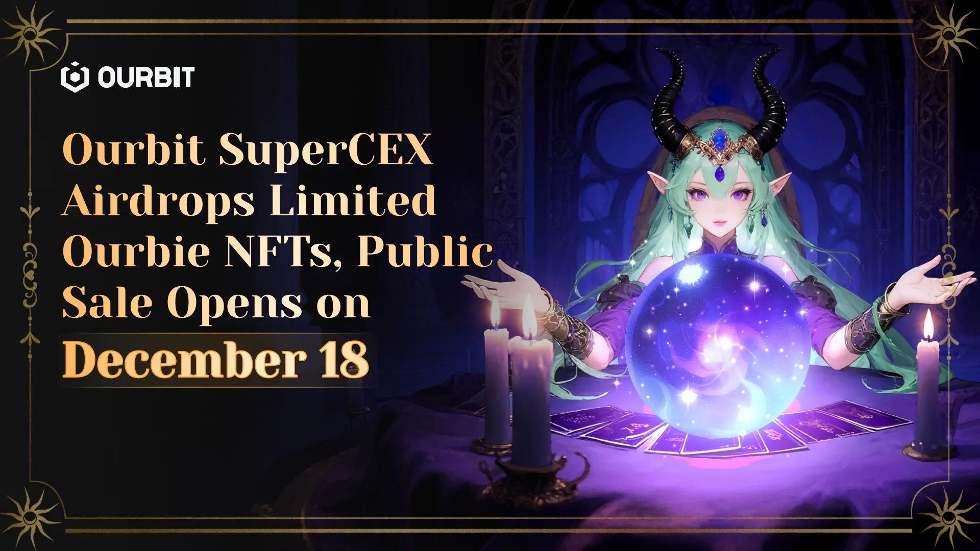 Ourbit SuperCEX Airdrops Limited ourbie NFTs, Public Sale Opens on December 18