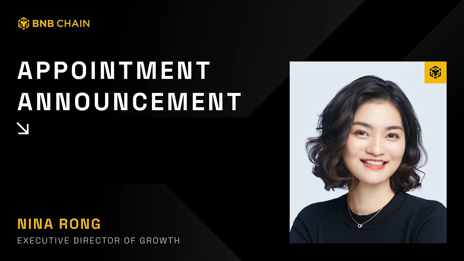 BNB Chain Appoints Nina Rong as Executive Director of Growth