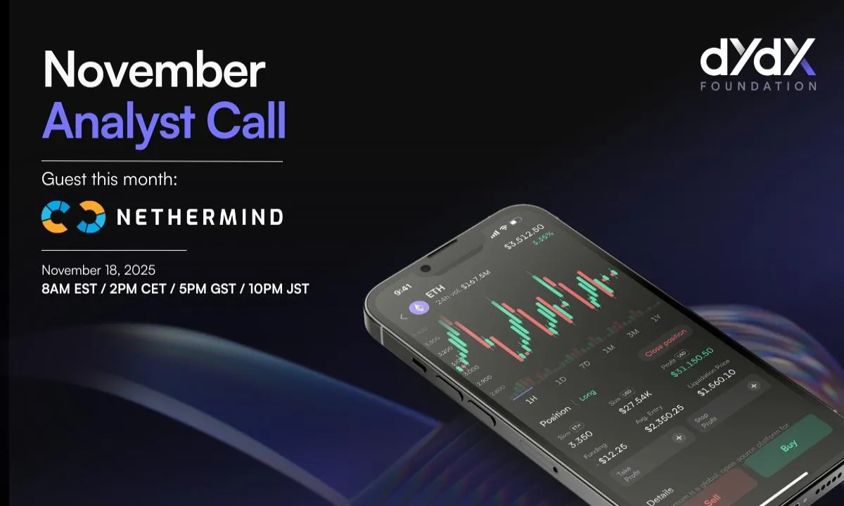 dYdX Shares Key Highlights from November Analyst Call