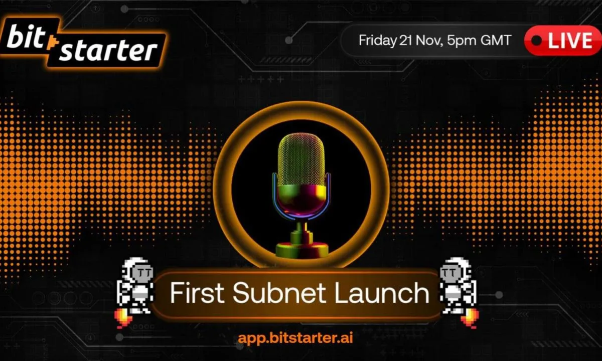 Bitstarter Kicks Off First Crowdfunding Platform for Bittensor With Livestream Investment Round