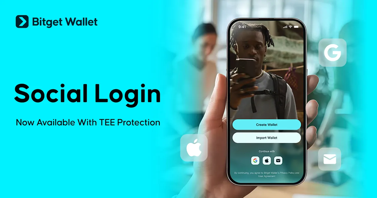Bitget Wallet Adds Google and Apple Login With Hardware-Level Security